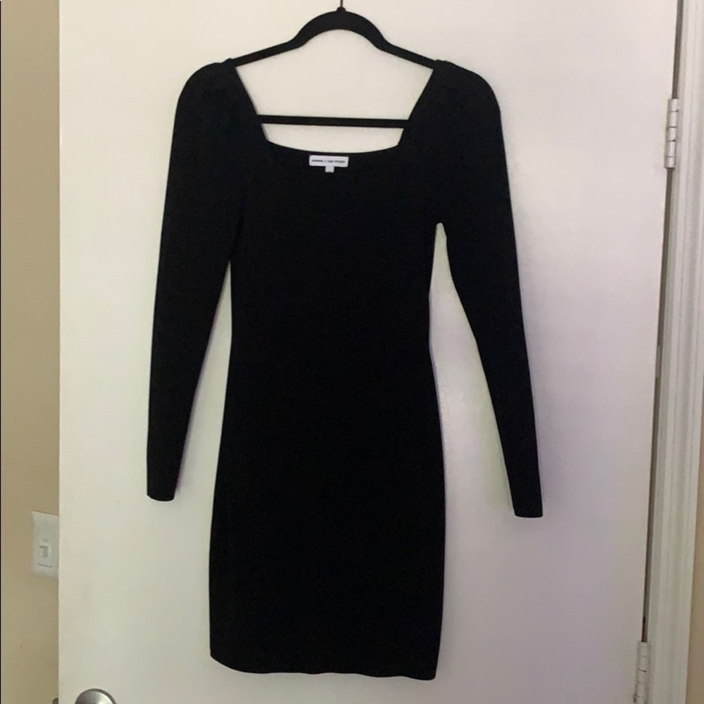 Long sleeve black dress